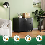 Letaya 3 Drawer Mobile File Cabinet - Image 7