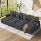 Vesgantti 142" Oversized Sectional Sofa Bed, 8-Seater Modular Sleeper Cloud by Vesgantti