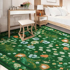 Area Rug for Living Room, Non-Slip Vintage Carpet for Home Office Nursery - Image 9