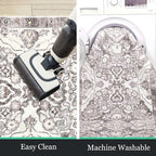 HEBE Hallway Runner Rug 2'x6', Washable Non Slip Kitchen Rug Runner | Soft Boho - Image 5