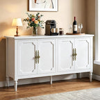 RoyalCraft Buffet Cabinet with Storage, Mid Century Modern Painted Credenza by Bringyoubetterlife