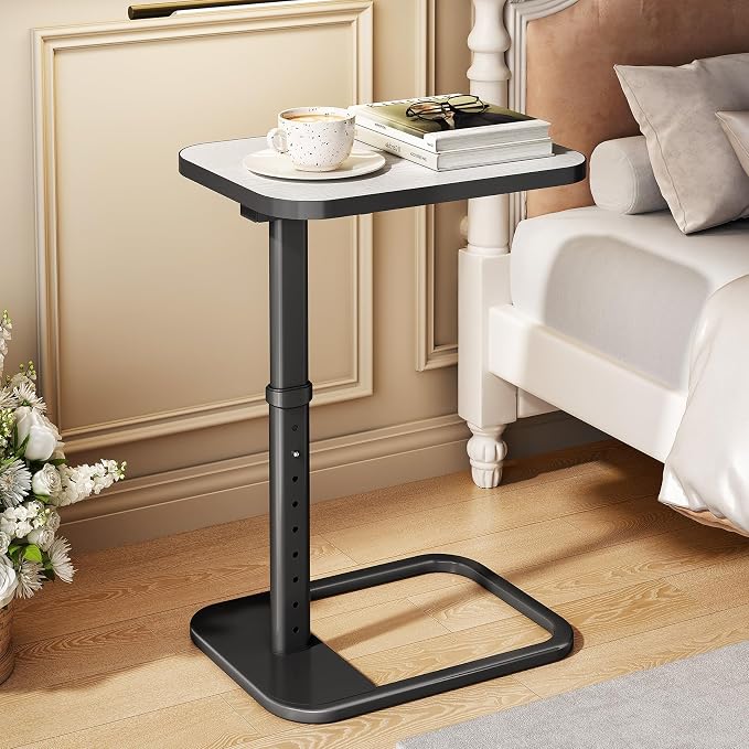 Kitstorack TV Tray Table, Adjustable Height & Rounded Metal Corners, Snack Table - Image 8