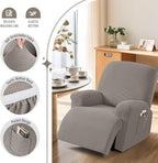 TAOCOCO Oversized Recliner Chair Covers, 1 Seater Streach Recliner Covers Soft - Image 3