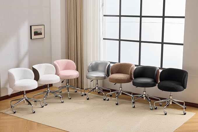 VINGLI Cute Small Swivel Desk Chair Comfy - Image 2