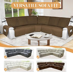 HDCAXKJ 100% Waterproof Reclining Sectional Couch Covers L Shape Recliner Sofa - Image 6