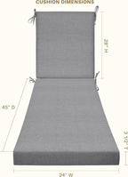 Honeycomb Outdoor Chaise Lounge Cushion - Image 2