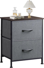 WLIVE Nightstand, 2 Drawer Dresser by WLIVE
