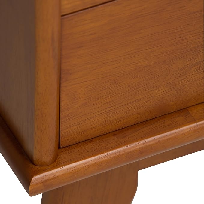 SIMPLIHOME Draper 35 inch Mid-Century Modern 6 Cubbie Bookcase - Image 8