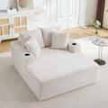 GarveeHome 64in Oversized Corduroy Fabric Bone-Free Sofa Bed Cloud Sofa by GarveeHome