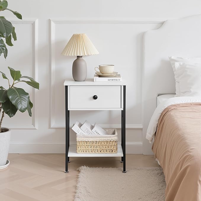 VECELO Nightstands Set of 2, Modern Bedside End Tables, Night Stands - Image 6