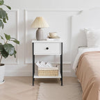 VECELO Nightstands Set of 2, Modern Bedside End Tables, Night Stands - Image 6