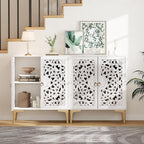 JOINICE Accent Cabinet with Doors, Sideboard Buffet Cabinet with Storage by Joinice