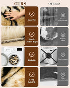 Tiger Print Rug, Animal Rug 5.2x7 Faux Animal Print Tiger Area Rug - Image 9