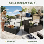 Aoxun 10 Piece Outdoor Patio Furniture Set 7 Seats, Outdoor Sectional - Image 8