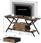 Simoretus TV Stand with Power Outlet and LED Lights, Fits TVs up to 65” - Image 5