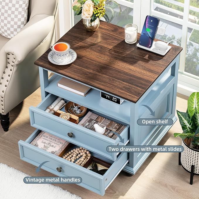 Joaxswe Farmhouse Nightstand Set of 2 - Image 4