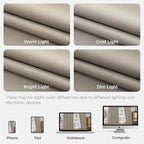 Joydeco Pleated Curtains for Living Room Bedroom, Linen Drapes 90 inch Length 2 - Image 8