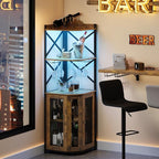 JKsmart Corner Bar Cabinet - Image 8