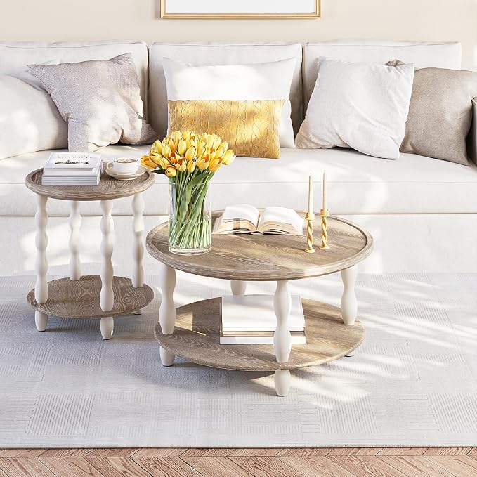 karlott Round Coffee Table, 30.3" Coffee Tables - Image 8