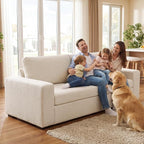 ABCASA 85'' Modern Couches for Living Room, 2 Seats Comfy Sofa - Image 5