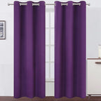 Purple Thermal Blackout Curtains/38 x 84 Inch/Set of 2 Panels Room Darkening by Lemomo