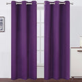 Blackout Curtains 42 x 84 Inch/Purple Curtains Set of 2 Panels/Room Darkening by Lemomo