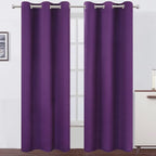 Blackout Curtains 42 x 84 Inch/Purple Curtains Set of 2 Panels/Room Darkening by Lemomo