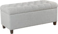 Homepop Home Decor Tufted Ainsley Button Storage Ottoman Bench by HomePop