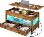 WLIVE Coffee Table, Lift Top Coffee Table by WLIVE