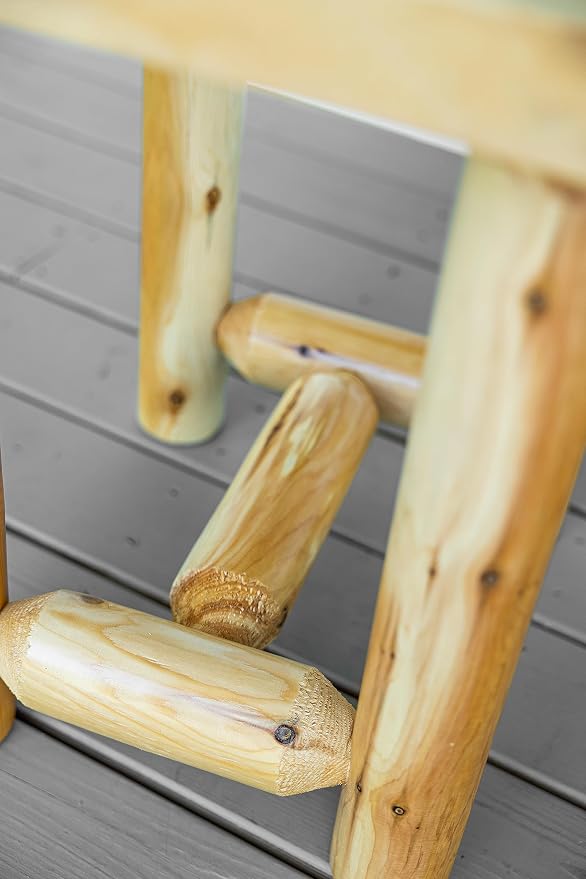 Log Pine and Cedar End Table - Image 5