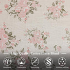 VClife Shabby Chic Pink White Floral Tablecloth - Image 6