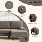 Karl home 110" U-Shape Sectional Couches - Image 3