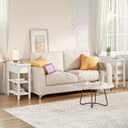 HOOBRO End Table with Charging Station, Narrow Side Table, Flip Top Nightstand - Image 5