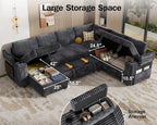 Vipbear 111" Modular Sectional Sleeper Sofa - Image 7