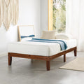 Mellow Naturalista Classic 12-Inch Solid Wood Platform Bed | Wooden Slats by MELLOW