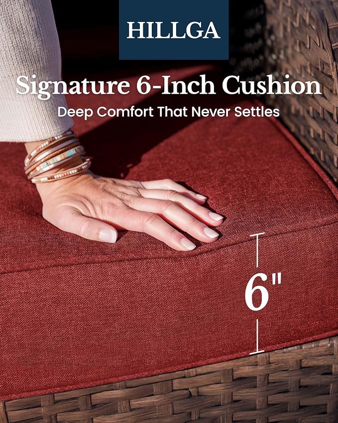 HILLGA 8-Piece Luxury Patio Furniture Set - Image 4