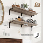 Fun Memories Deep Floating Shelves, 32W x 8D Floating Shelves Set of 2 - Image 3