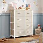 WLIVE Fabric Dresser for Bedroom, Tall Dresser - Image 8