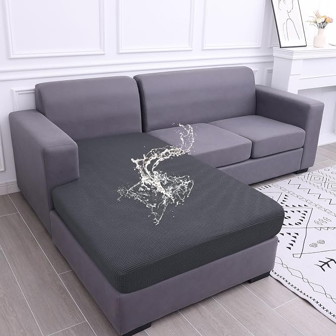 Waterproof Sectional Couch Covers, Non Slip Sofa Cushion Covers | L Shape by hyha