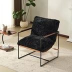 VINGLI 28" Wide Plush Upholstery Sling Modern Accent Chair by VINGLI