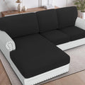 H.VERSAILTEX Sectional Couch Covers 3 Pieces Sofa Seat Cushion Covers L Shape by HVERSAILTEX