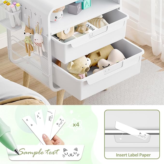 SYKIARIOL Kids Nightstand, Bedside Table, Cute End Table - Image 6