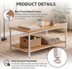 ZenStyle Industrial Coffee Table - Image 4