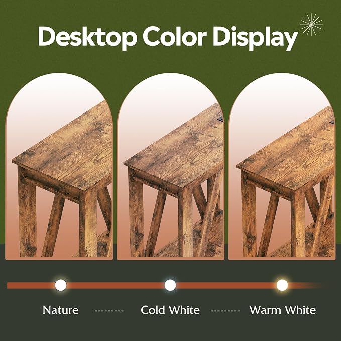 WLIVE Farmhouse End Table, Narrow Side Table - Image 7