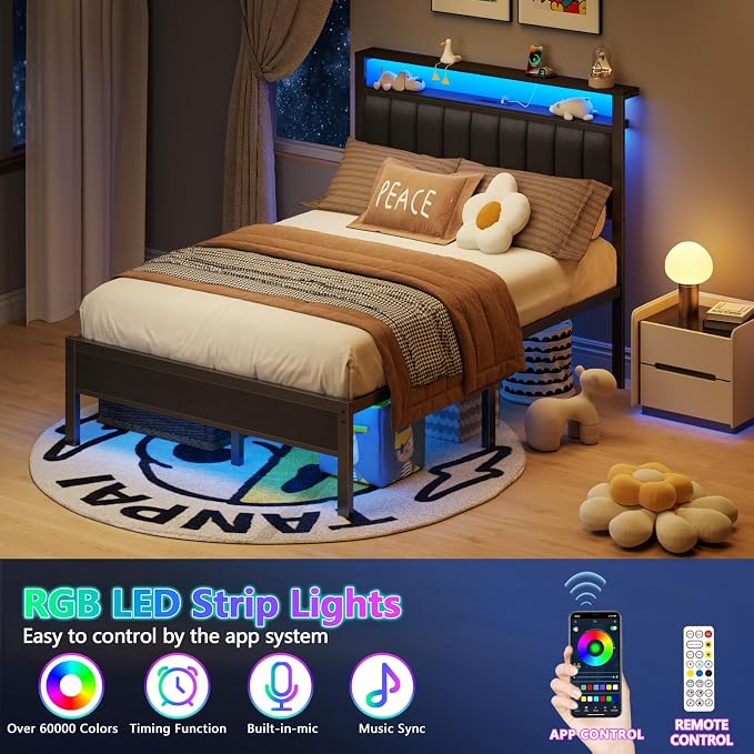 Furnulem Full Size Bed Frame - Image 3