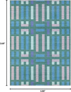 cotiled Boho 10x14 Area Rug for Living Room: Large Moroccan Washable Rug | - Image 2