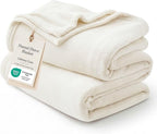 Bedsure GentleSoft Fleece Bed Blankets Full Size Cream by Unknown