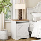WAMPAT End Table, Pedestal Side Table - Image 8