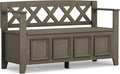 SIMPLIHOME Amherst Entryway Storage Bench by SimpliHome