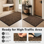 Super Absorbent Front Door Mat, 29.5" x 17", Non-Slip Washable Indoor Doormats - Image 6